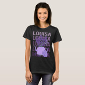 Mooie Lavendel - Louisa Naam T-shirt (Voorkant volledig)