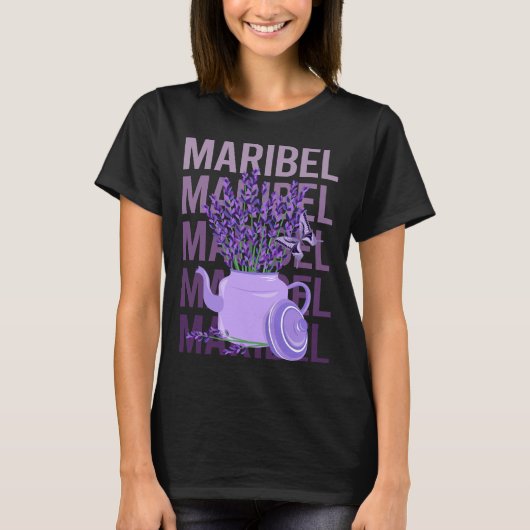 Mooie Lavendel - Maribel Naam T-shirt (Voorkant)