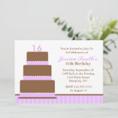 Mooie Lavendel Meisjes Verjaardagsfeestje Kaart (Staand voorkant)