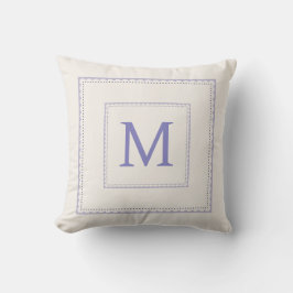 Mooie lavendel monogram sierkussen