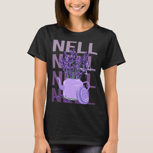 Mooie Lavendel - Nell naam T-shirt (Voorkant)