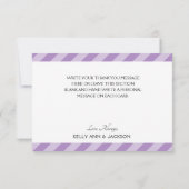 Mooie lavendel paarse bloemen bedankkaart (Achterkant)