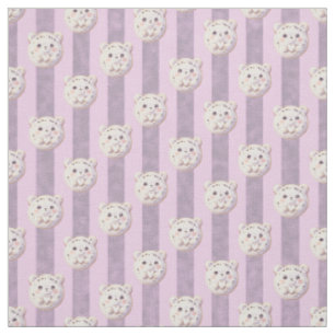 Mooie lavendel paarse teddybeer en streep stof