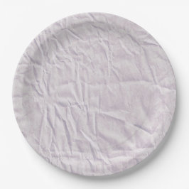 Mooie lavendel papieren borden met gekreukeld ontw bordje