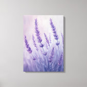 Mooie Lavendel pastel illustratie Canvas Afdruk (Voorkant)