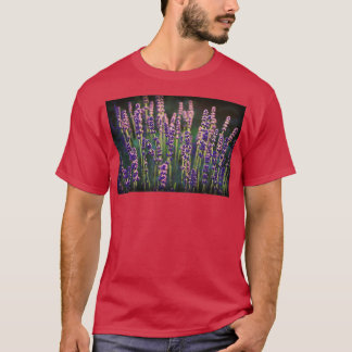 Mooie lavendel plant bloemen natuur achterkant t-shirt