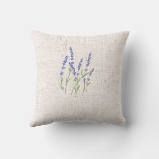 Mooie lavendel & rozen kussen (Achterkant)