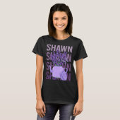 Mooie Lavendel - Shawn Naam T-shirt (Voorkant volledig)