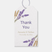 Mooie Lavendel & Tarwe Cadeaulabel (Voorkant)