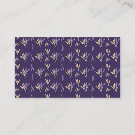 Mooie Lavendel & Tarwe Flat Place Card Plaatskaartje (Achterkant)