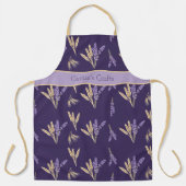 Mooie Lavendel & Tarwe Paarse Schort (Voorkant)