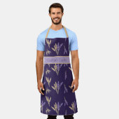 Mooie Lavendel & Tarwe Paarse Schort (Gedragen)