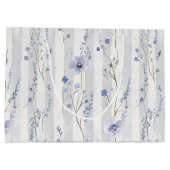 Mooie lavendel witte bloem strepen bruids douche groot cadeauzakje (Achterkant)