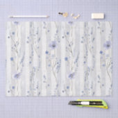 Mooie lavendel witte bloem strepen bruidsfeest tissuepapier (Craft)