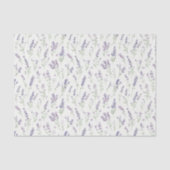 Mooie Lavendel Witte Bloemen Bruidsborrel Tissuepapier (Voorkant)