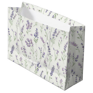 Mooie Lavendel Witte Bloemen Bruidsdouche Groot Cadeauzakje