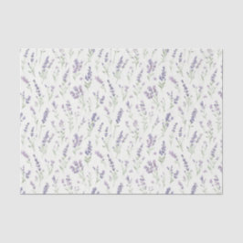 Mooie lavendel witte bloemen bruidsdouche tissuepapier