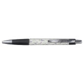 Mooie Lavendel Witte Bloemen Bruiloft Pen (Achterkant)