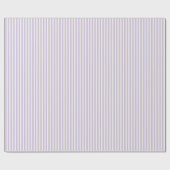 Mooie lavendel witte strepen bruidsdouche cadeaupapier (Vlak)