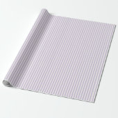 Mooie lavendel witte strepen bruidsdouche cadeaupapier (Uitgerold)