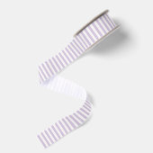Mooie lavendel witte strepen bruidsdouche grosgrain lint (Achterkant)
