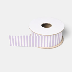 Mooie lavendel witte strepen bruidsdouche grosgrain lint