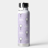 Mooie lavendel witte strik golfpatroon waterfles (Rechts)