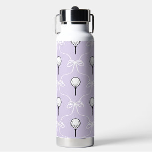 Mooie lavendel witte strik golfpatroon waterfles