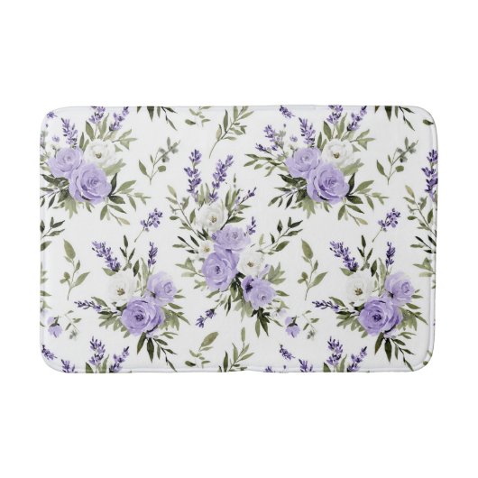 Mooie lavendelbloemen badmat (Voorkant)