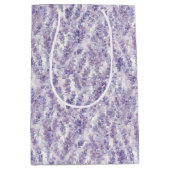 Mooie lavendelbloemen bruidsdouche   medium cadeauzakje (Voorkant)