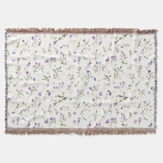Mooie lavendelbloemen deken (Voorkant)