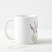 Mooie lavendelbloemen koffiemok (Links)