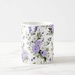 Mooie lavendelbloemen koffiemok