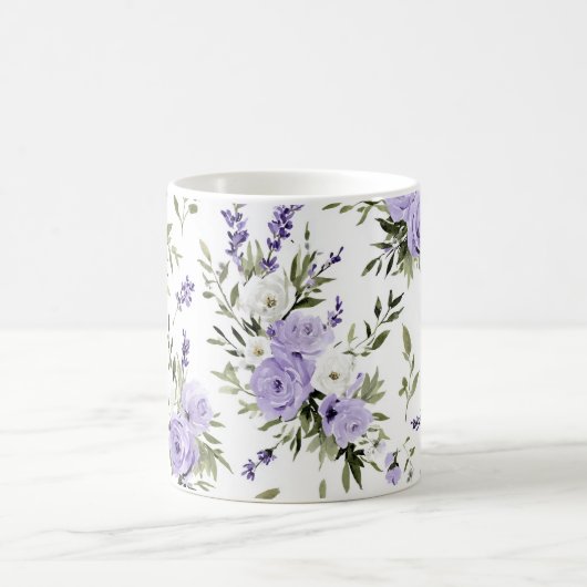 Mooie lavendelbloemen koffiemok (Center)