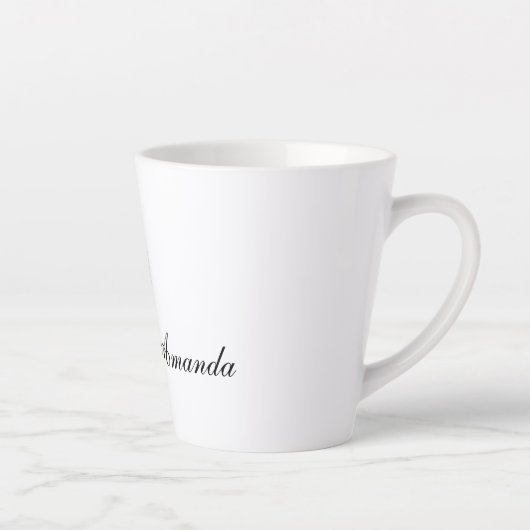 Mooie lavendelbloemen latte mok (Rechts)