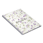 Mooie lavendelbloemen notitieboek (Rechterzijde)