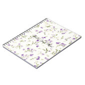 Mooie lavendelbloemen notitieboek (Linkerzijde)