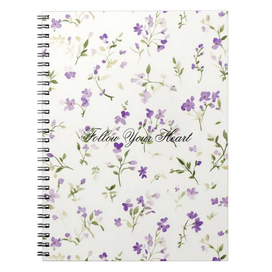 Mooie lavendelbloemen notitieboek (Voorkant)