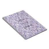 Mooie lavendelbloemen notitieboek (Rechterzijde)