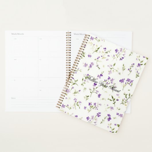 Mooie lavendelbloemen planner (Display)