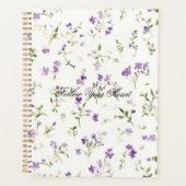 Mooie lavendelbloemen planner (Voorkant)