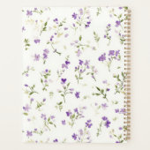 Mooie lavendelbloemen planner (Achterkant)
