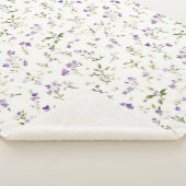 Mooie lavendelbloemen sherpa deken (3/4)