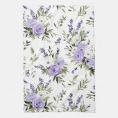 Mooie lavendelbloemen theedoek (Verticaal)
