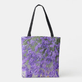 Mooie lavendelbloesems bloemig tote bag (Achterkant)