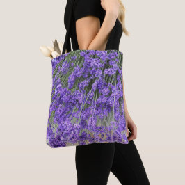 Mooie lavendelbloesems bloemig tote bag
