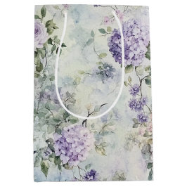 Mooie lavendelcrème rozen bloemen bruiloftsshower medium cadeauzakje