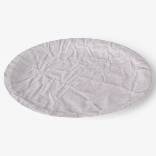 Mooie lavendelkleurige papieren borden met gekreuk papieren bordje (Gekanteld)