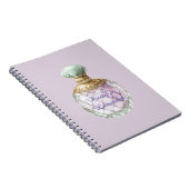 Mooie lavendelparfumfles notitieboek (Rechterzijde)