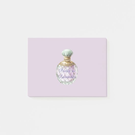 Mooie lavendelparfumfles post-it® notes (Voorkant)